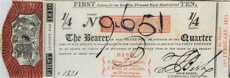 first ever lottery.